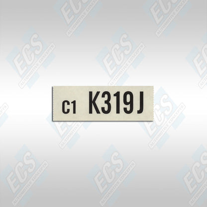 1968 Ford: Engine Identification Decal (Multiple Options!)