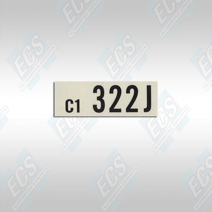 1968 Ford: Engine Identification Decal (Multiple Options!)