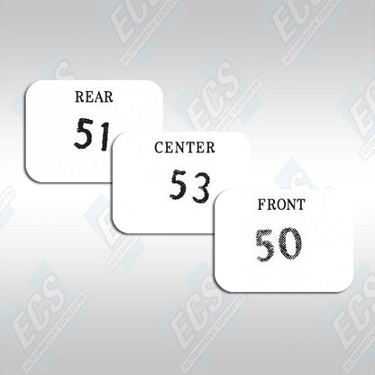 1969-71 Chrysler Six Pack Carb Decals (Multiple Options!)