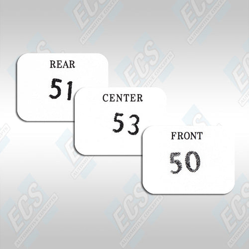 1969-71 Chrysler Six Pack Carb Decals (Multiple Options!)