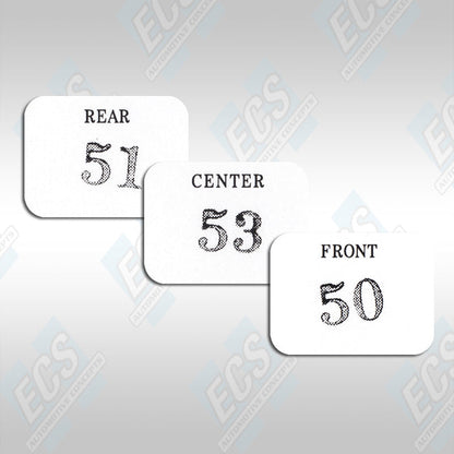 1969-71 Chrysler Six Pack Carb Decals (Multiple Options!)