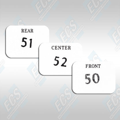 1969-71 Chrysler Six Pack Carb Decals (Multiple Options!)