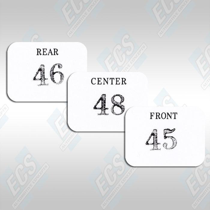 1969-71 Chrysler Six Pack Carb Decals (Multiple Options!)