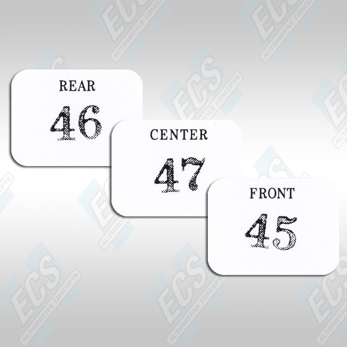 1969-71 Chrysler Six Pack Carb Decals (Multiple Options!)