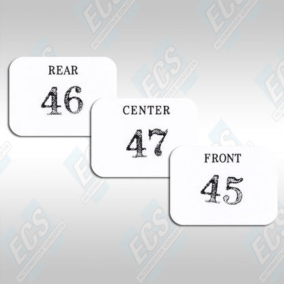 1969-71 Chrysler Six Pack Carb Decals (Multiple Options!)