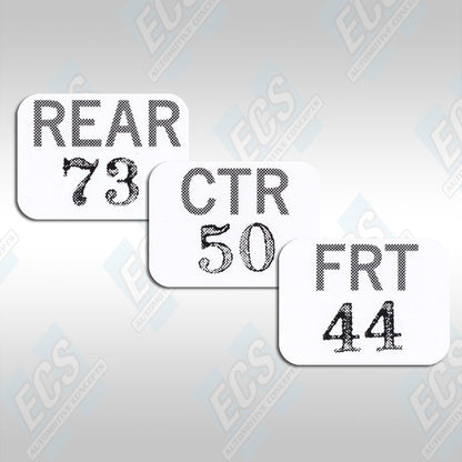 1969-71 Chrysler Six Pack Carb Decals (Multiple Options!)