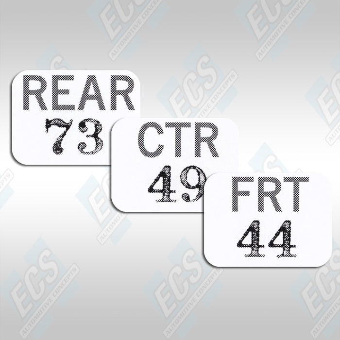1969-71 Chrysler Six Pack Carb Decals (Multiple Options!)