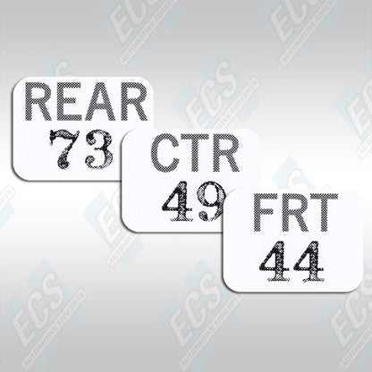 1969-71 Chrysler Six Pack Carb Decals (Multiple Options!)