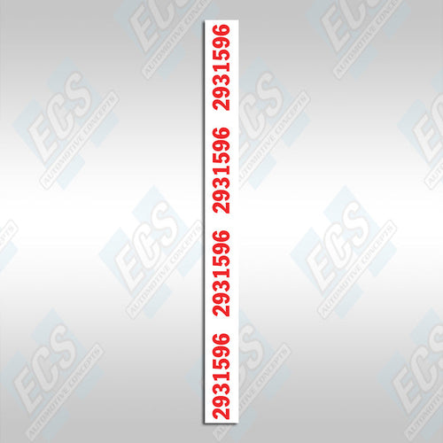 1969-71 Mopar: Dana Axle Identification Decal (Multiple Options!)