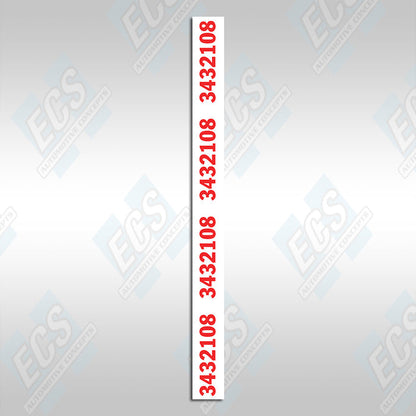 1969-71 Mopar: Dana Axle Identification Decal (Multiple Options!)
