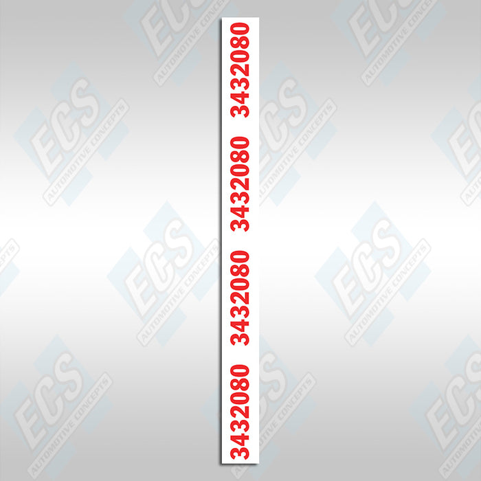 1969-71 Mopar: Dana Axle Identification Decal (Multiple Options!)