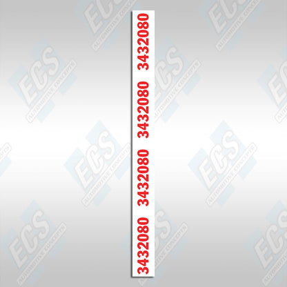 1969-71 Mopar: Dana Axle Identification Decal (Multiple Options!)