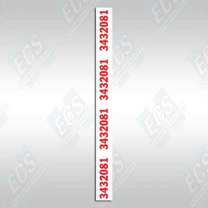 1969-71 Mopar: Dana Axle Identification Decal (Multiple Options!)