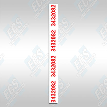 1969-71 Mopar: Dana Axle Identification Decal (Multiple Options!)
