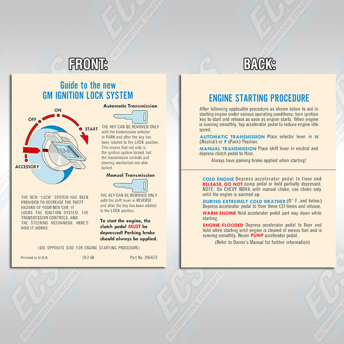1969-72 GM: Visor Sleeves (Multiple Options!)
