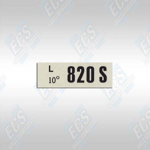 1969-73 Ford: Engine Identification Decal (Multiple Options!)