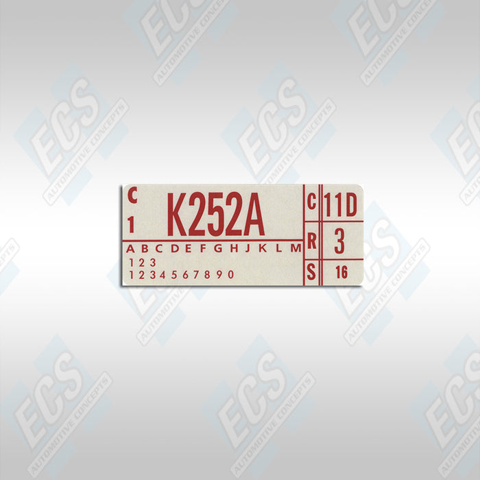 1973 - 302 2V w/ AT (K252A)