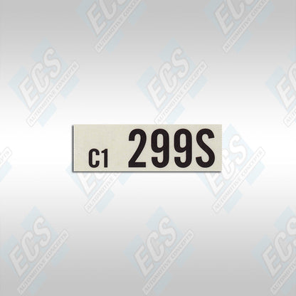 1969-73 Ford: Engine Identification Decal (Multiple Options!)