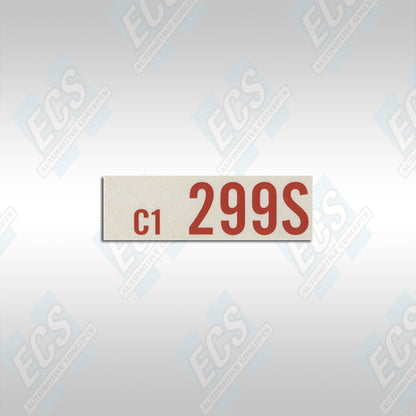 1969-73 Ford: Engine Identification Decal (Multiple Options!)
