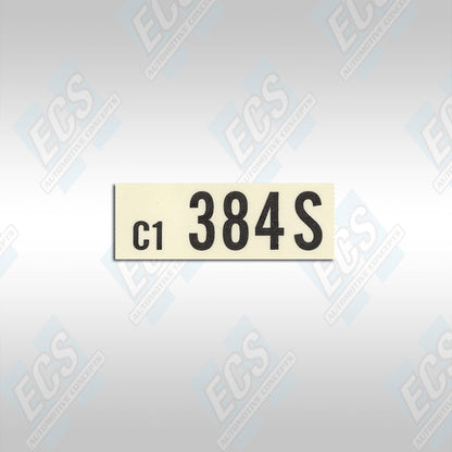 1969-73 Ford: Engine Identification Decal (Multiple Options!)