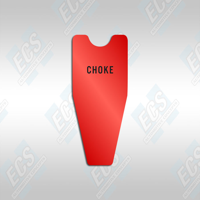 1970-71 Mopar: Carb / Choke Pull Cable Decal (Multiple Options!)