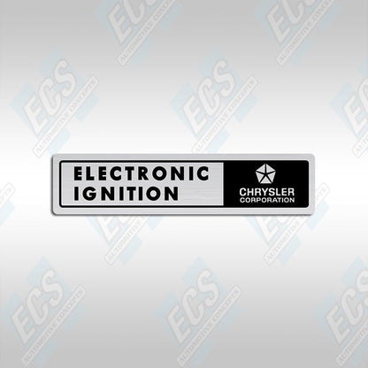 1971-74 B & E-Body: Electronic Ignition Module Decal