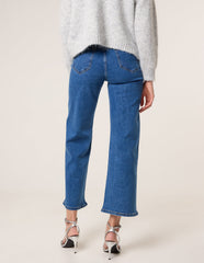 Vertical Stripe Diamante Jeans