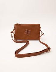 Detailed Zip Up Purse With Detachable Strap