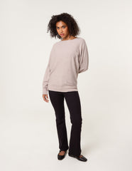 Pearl Flower Detailed Soft Touch Jumper