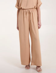 Drawstring Wide Leg Trousers