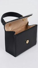 Silja Faux Leather Handbag - Black