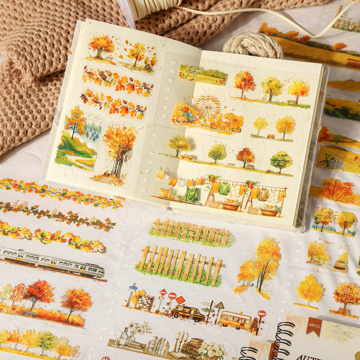 Autumn Picture Album Sticker 48pcs