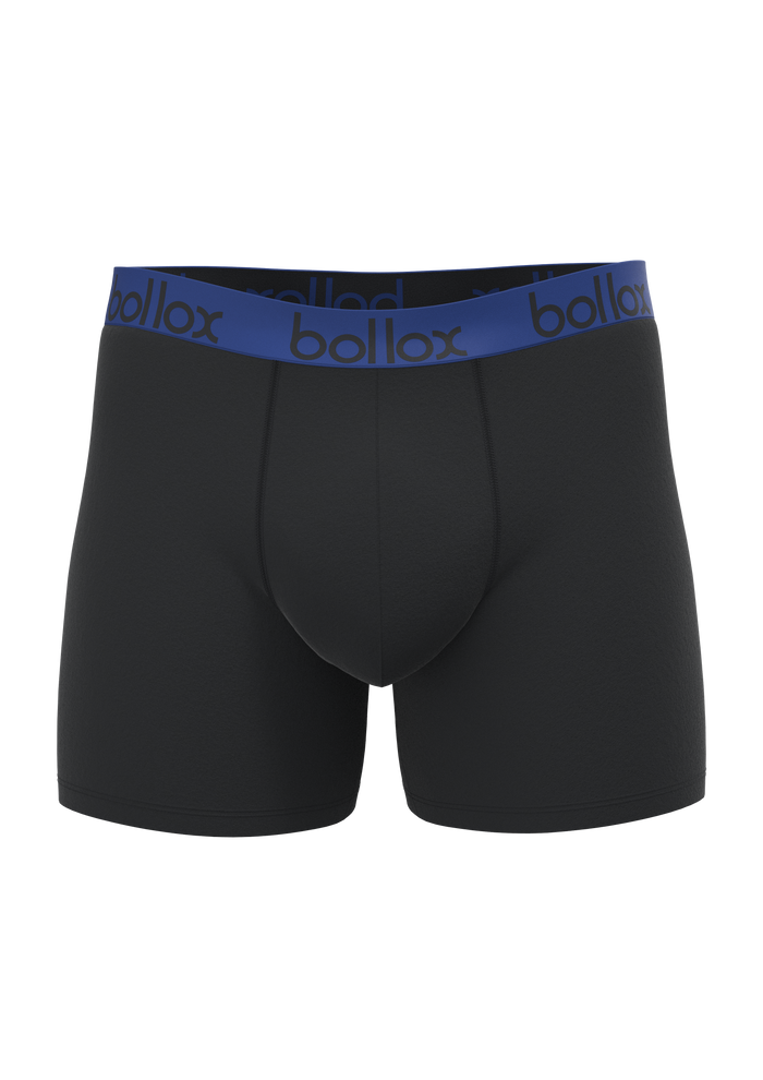 Black & Blue Duo Tone Set - Men's cotton boxer shorts (2Pack)