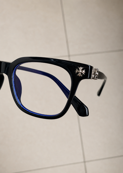 Black chrome heart frame