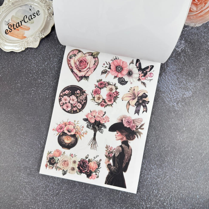Black Pink Sticker Book