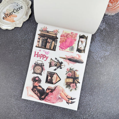 Black Pink Sticker Book