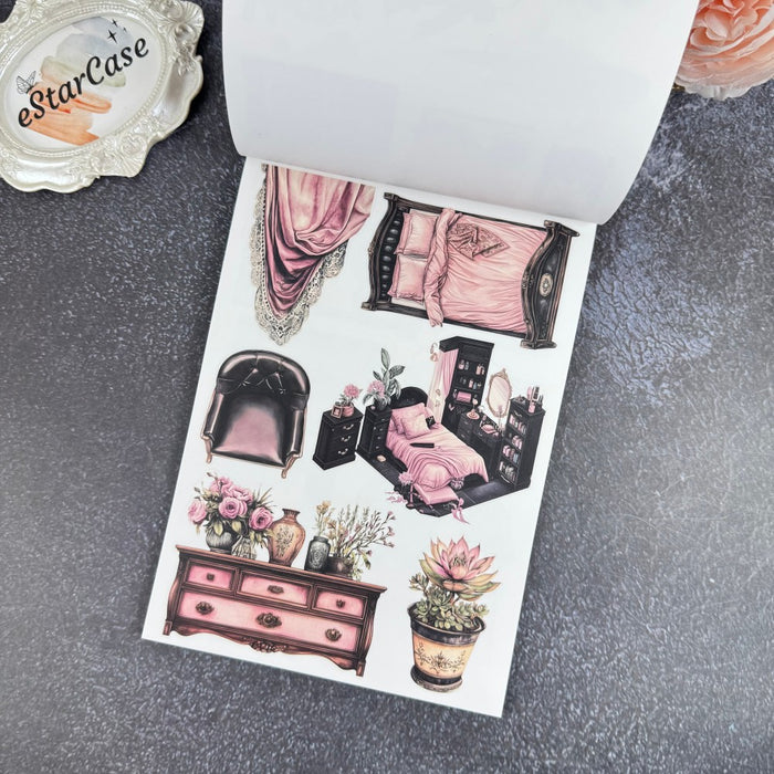 Black Pink Sticker Book