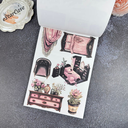 Black Pink Sticker Book