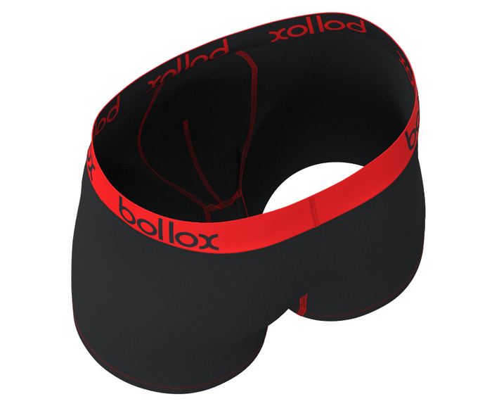 Black with Red - Men's Trunk - Bamboo & Cotton Blend (1Pack)
