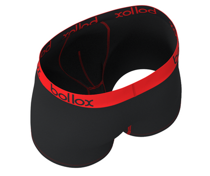 Black with Red - Men's Trunk - Bamboo & Cotton Blend (1Pack)