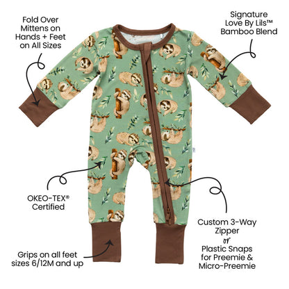 Bryce Bamboo Convertible Footie