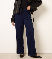 Stripe Trousers With Elasticated Waist