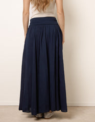 Godet Hem Jersey Waist Skirt