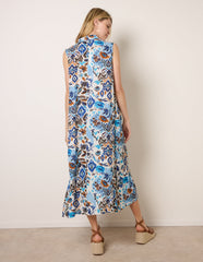 V Neck Loose Fit Maxi Dress