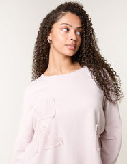 Lace Bow Sweat Top