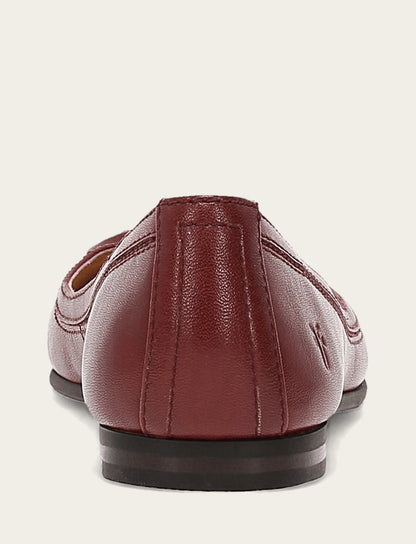 Carson Logo Ballet - Cranberry - Back