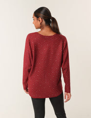 Jumper With Silver Rhinestones