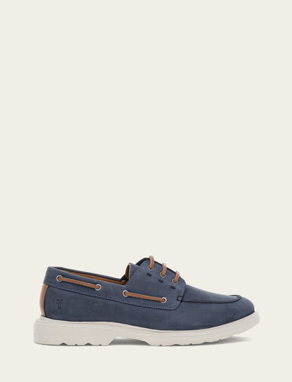 Connor Boat Shoe - Indigo - Outside