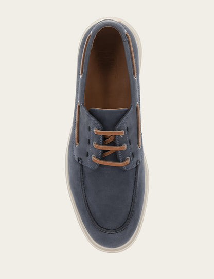 Connor Boat Shoe - Indigo - Top Down