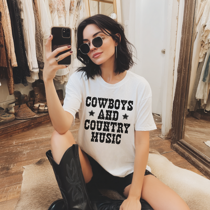 Cowboys And Country Music T Shirt
